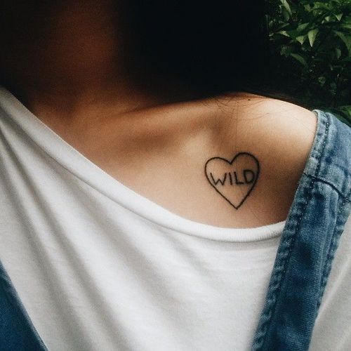 Small Heart Tattoo With Wild inside